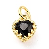 Brass Micro Pave Mixed Color Cubic Zirconia Pendants ZIRC-D120-02G-05-2