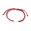 3Pcs 3 Colors Braided Nylon Cord Slider Bracelet Making AJEW-JB01236-2