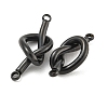 304 Stainless Steel Knot Links Connector Charms STAS-K290-02EB-2