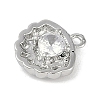 Brass Micro Pave Cubic Zirconia Charms KK-I719-31P-2