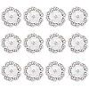12Pcs Alloy Rhinestone Shank Buttons BUTT-GF0003-66-1