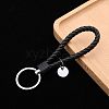 PU Leather Knitting Keychains KEYC-PW0002-002A-15-1