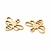 201 Stainless Steel Charms STAS-E188-03G-3