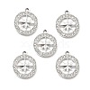 Alloy Rhinestone Pendants ALRI-C007-21P-1