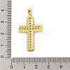 Rack Plating Brass Micro Pave Cubic Zirconia Pendants KK-S380-39A-G-3