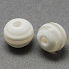 Round Striped Resin Beads X-RESI-R158-16mm-09-1