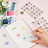 CRASPIRE 2 Sheets 2 Styles PVC Plastic Stamps DIY-CP0009-95-3