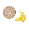 Glass Seed Beaded Double Banana Pendants PALLOY-MZ00465-2