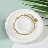 Brass Box Chain Bracelets BJEW-H537-03G-1