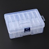13Pcs Square Plastic Organizer Beads Storage Containers CON-YW0001-36-6