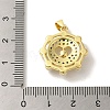 Brass Micro Pave Cubic Zirconia Pendants KK-Z042-29G-01-3