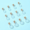 12Pcs 3 Styles Glass Bottles AJEW-FS0001-20-6