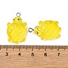 Gradient Color & Luminous Opaque Resin Pendants RESI-S011-01H-5