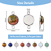 Unicraftale 16Pcs 8 Styles Natural & Synthetic Mixed Gemstone Connector Charms G-UN0001-25-2