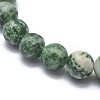 Natural Green Spot Jasper Bead Stretch Bracelets X-BJEW-K212-B-017-3