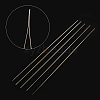 Iron Collapsible Big Eye Beading Needles X-ES001Y-S-125mm-01-2