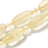 Natural Lemon Quartz Beads Strands G-H297-A04-01-1