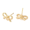 Bowknot Alloy Stud Earring Findings PALLOY-Q447-03LG-2