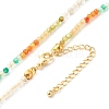 Natural Mixed Gemstone Beaded Necklace for Women NJEW-JN03780-4
