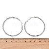 304 Stainless Steel Hoop Earrings EJEW-S250-02B-P-5