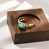 Natural Turquoise Finger Rings RJEW-Q006-01G-G-5