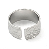 Non-Tarnish 304 Stainless Steel Open Cuff Rings RJEW-K245-94P-3