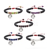 Alloy Tree of Life Charm Bracelet BJEW-JB08504-1