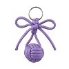 Polyester and 304 Stainless Steel Braid Ball Keychains KEYC-JKC01118-4