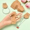 150Pcs Cardboard Fold Over Paper Display Hanging Cards CDIS-YW0001-22-3
