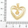Football Brass Micro Pave Cubic Zirconia Pendants KK-A297-09B-G-3