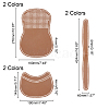 2 Sets 2 Colors PU Leather Basket Bottoms DIY-CA0001-72-2