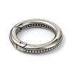 Tibetan Style 316 Surgical Stainless Steel Spring Gate Rings STAS-E191-02AS-01-2