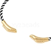 Braided Steel Wire Bangles Making KK-CBA6056-02B-G-2