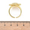 Brass Micro Pave Cubic Zirconia Cuff Open Rings for Women CU-CBA760A-13A-G-5