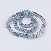 Electroplate Glass Beads Strands EGLA-J145-6mm-FR03-2