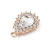 Alloy Rhinestone Pendants ALRI-C008-55LG-01-3