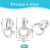 2Pcs 925 Sterling Silver Twister Clasps FIND-PH0026-17A-P-4