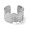 304 Stainless Steel Cuff Bangles for Women BJEW-Z078-20P-2