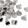 Cadmium Free & Lead Free Antique Silver Tibetan Style Flower Bead Caps X-TIBEB-00864-AS-R-1