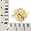 Brass Pave Glass Connector Charms KK-Z073-32G-04-3