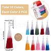   20Pcs 10 Colors Polyester Tassel Big Pendant Decorations FIND-PH0006-73-2