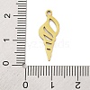 201 Stainless Steel Pendants STAS-U016-09G-01-3