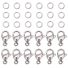 304 Stainless Steel Lobster Claw Clasps STAS-PH0019-50P-1