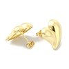 Rack Plating Brass Heart Stud Earrings for Valentine's Day EJEW-Q780-06G-2