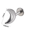 304 Stainless Steel Threadless Labret Stud WG47083-05-1