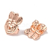 Brass Ear Nuts FIND-WH0133-05RG-1