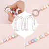 WADORN 2Pcs 2 Styles Rainbow Macaron Color Resin Beaded Bag Straps DIY-WR0002-64-3