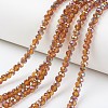 Electroplate Transparent Glass Beads Strands EGLA-A034-T2mm-R14-1