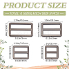 8Pcs 4 Styles Alloy Slider Buckles FIND-GF0007-01B-2
