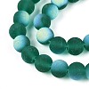 Frosted Transparent Glass Beads Strands LS-GLAA-T032-T8mm-MBB21-3